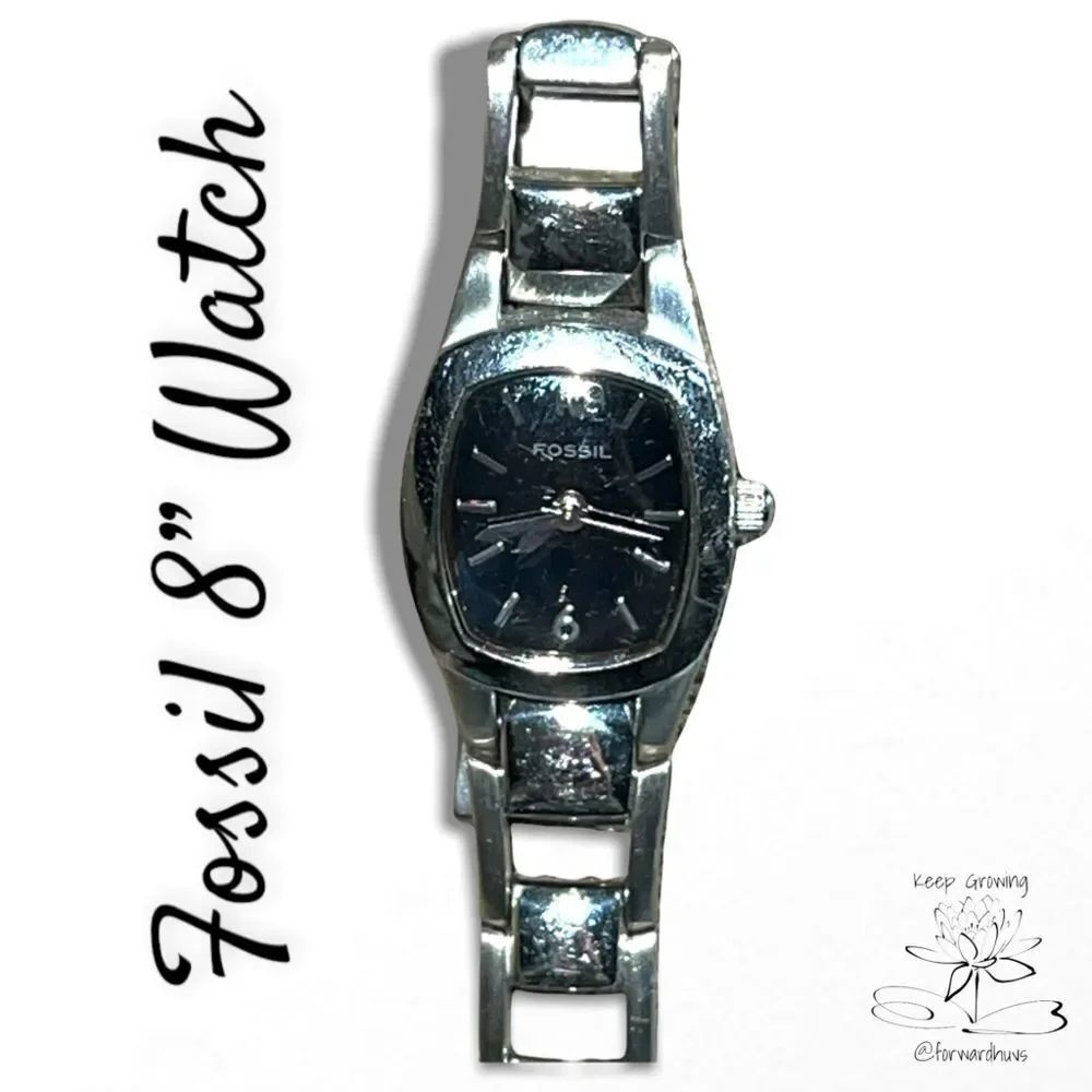 Fossil Silver Tone Watch with 2 Extensions